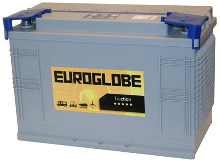 Batteri Euroglobe 77655, AGM, 100Ah 12V