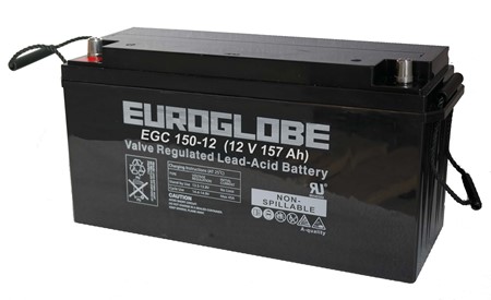 Batteri Euroglobe EGC150-12, AGM, 157Ah, 12V