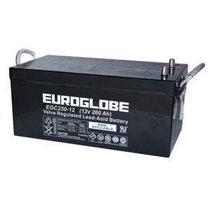 Batteri Euroglobe EGC250-12, AGM, 260Ah, 12V
