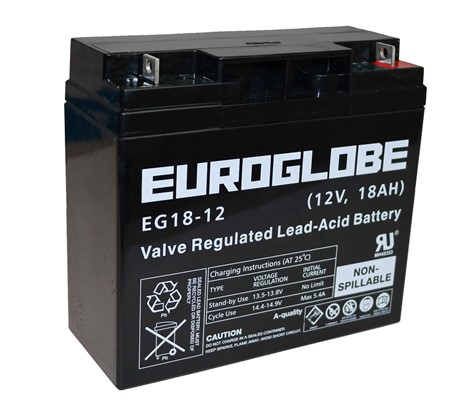 Batteri EUROGLOBE AGM 18 Ah 12V  77231