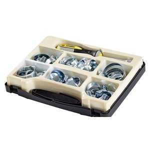 Slangeklemmesett m/skrutrekker i koffert Probuilder