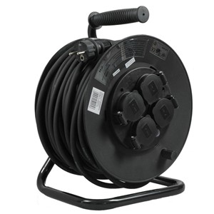 Kabeltrommel 40M 3x1,5mm IP44 Gummi