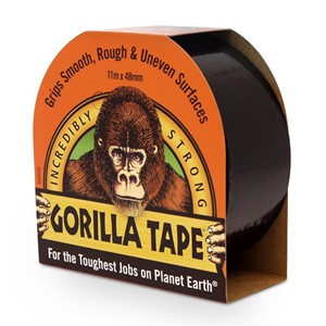 Tape Lerret Svart 11M x48mm Gorilla