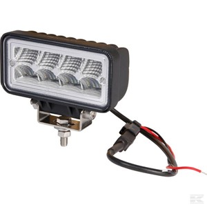 Arbeidslykt LED 12W rektangulær 1136 lumen - vidt flomlys